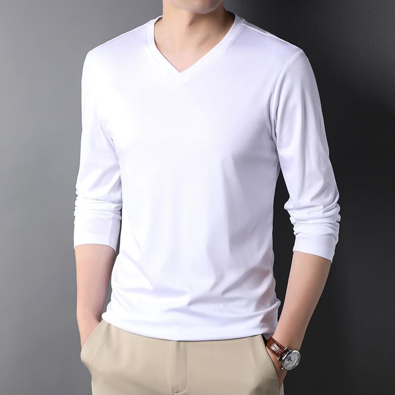 Stylish 2023 V-Neck Long Sleev - Undershirt Crew Neck 评论和价格